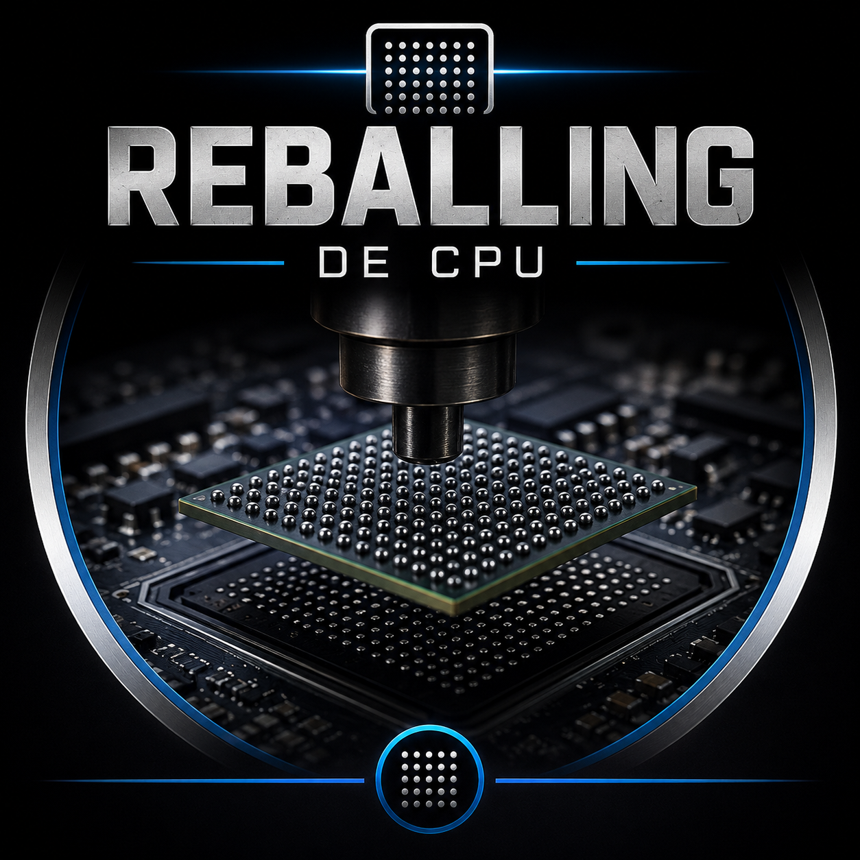 Reballing de CPU (Processador) para Celulares